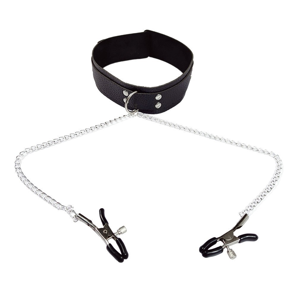 Leatherwork Clamp - Punk Leather Neck Choker Collar for