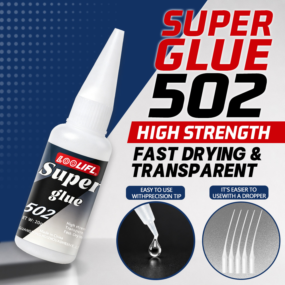 Leatherwork Diy - Loolifl-502-20Ml Instant Transparent Cyanoacrylate Medium Thick