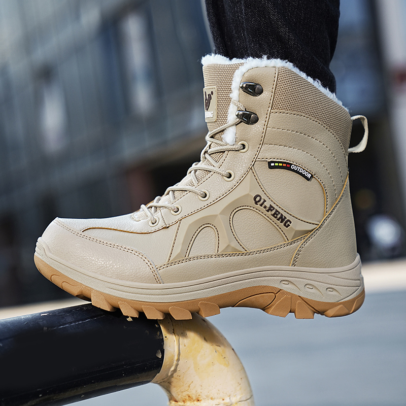 Leatherwork Training - New Men Winter Outdoor Hiking Boots