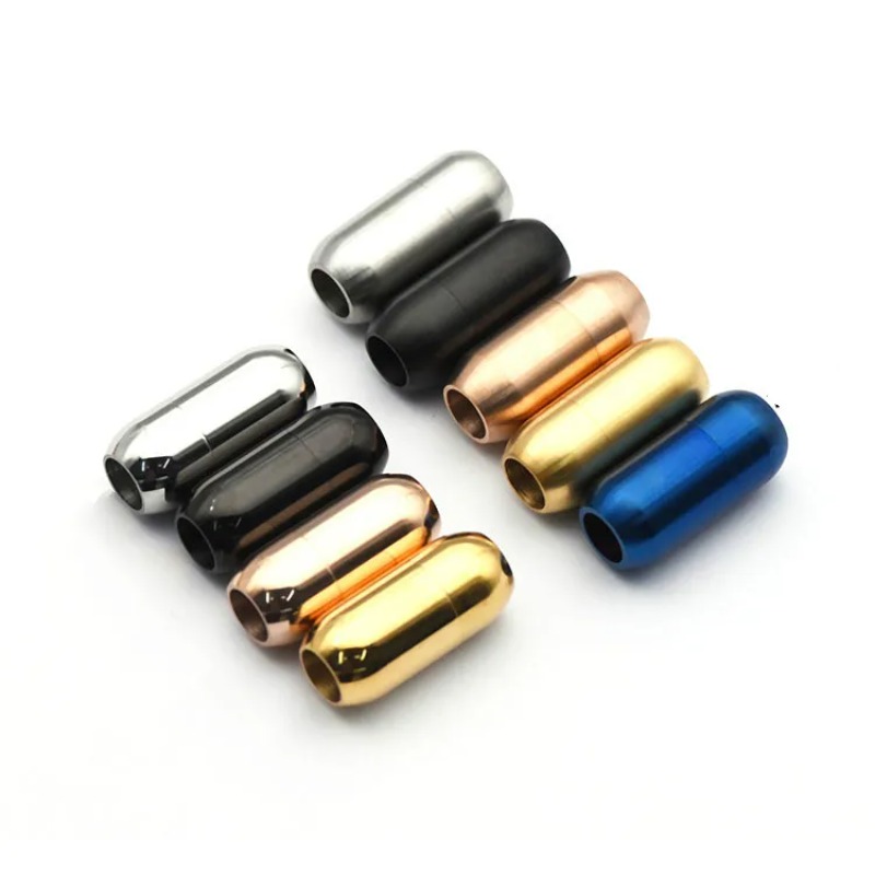 Leatherwork Diy - 5Pcs/Lot Stainless Steel Magnetic Clasps End