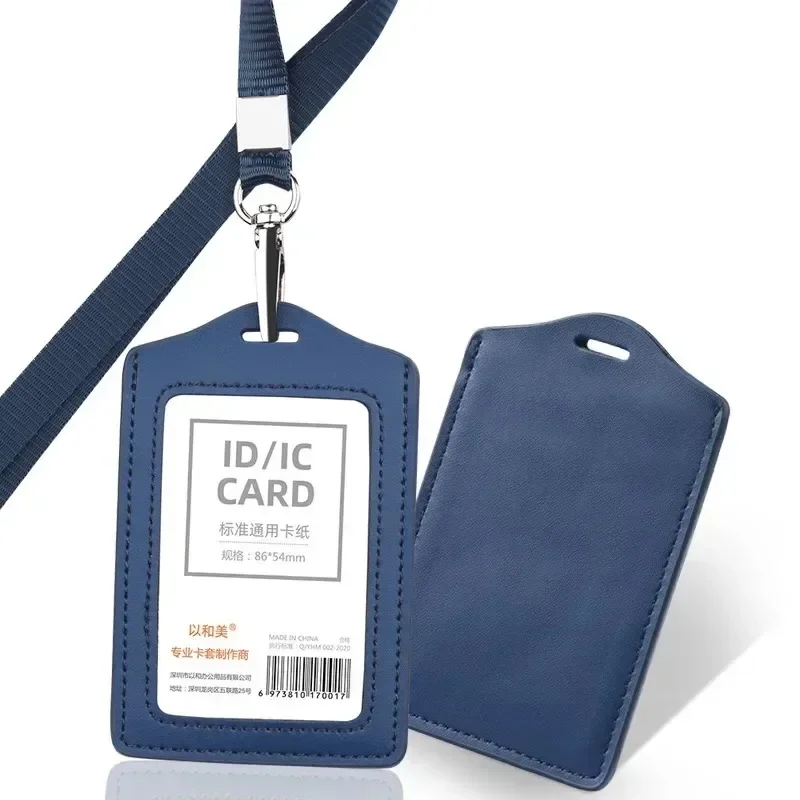 Leatherworker Name - ID Card Holder Solid Color Leather
