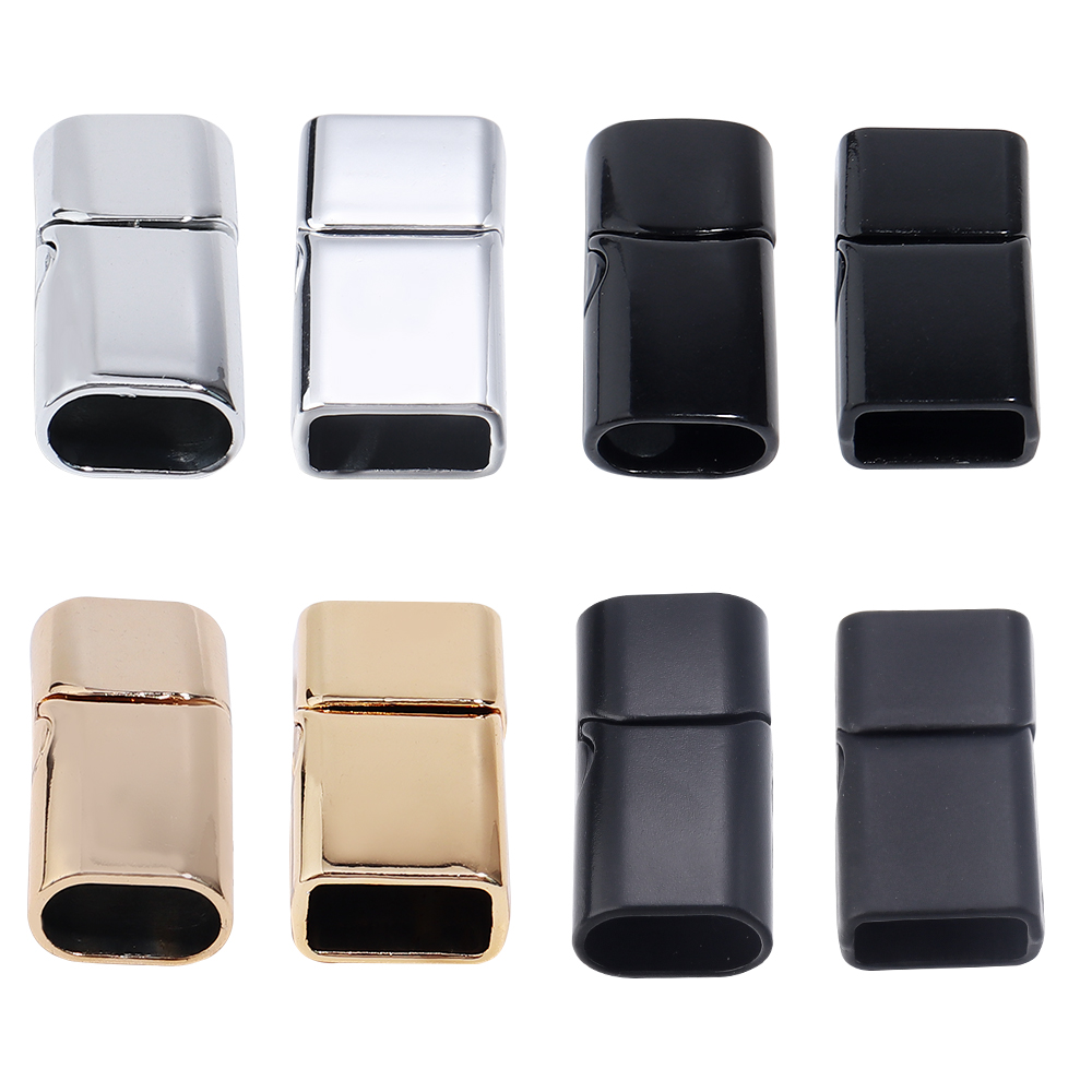 Leatherwork Diy - 5Pcs Alloy Magnetic Clasps Round Square