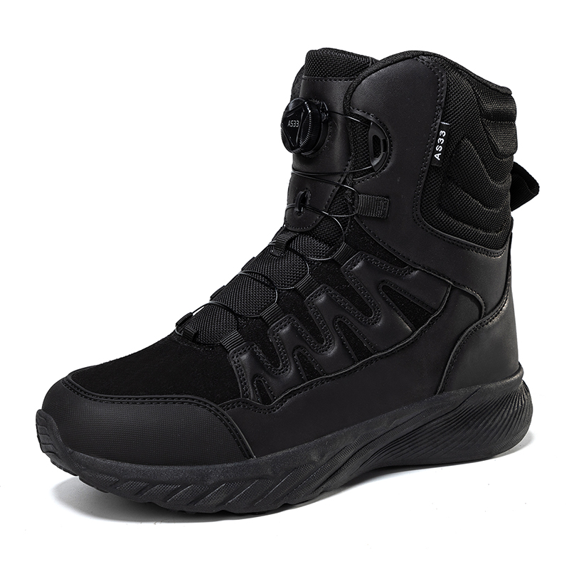 Leatherwork Training - Large Outdoor Training Boots Men's Mountaineering
