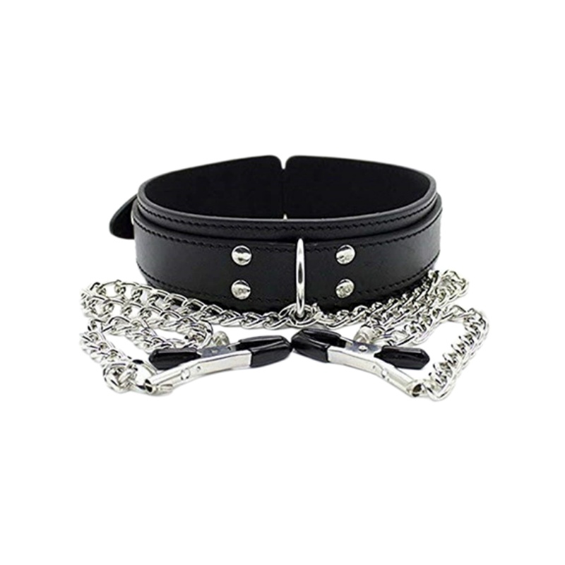 Punk Leather Neck Choker Colla - Leatherwork Clamp ulasan dan harga