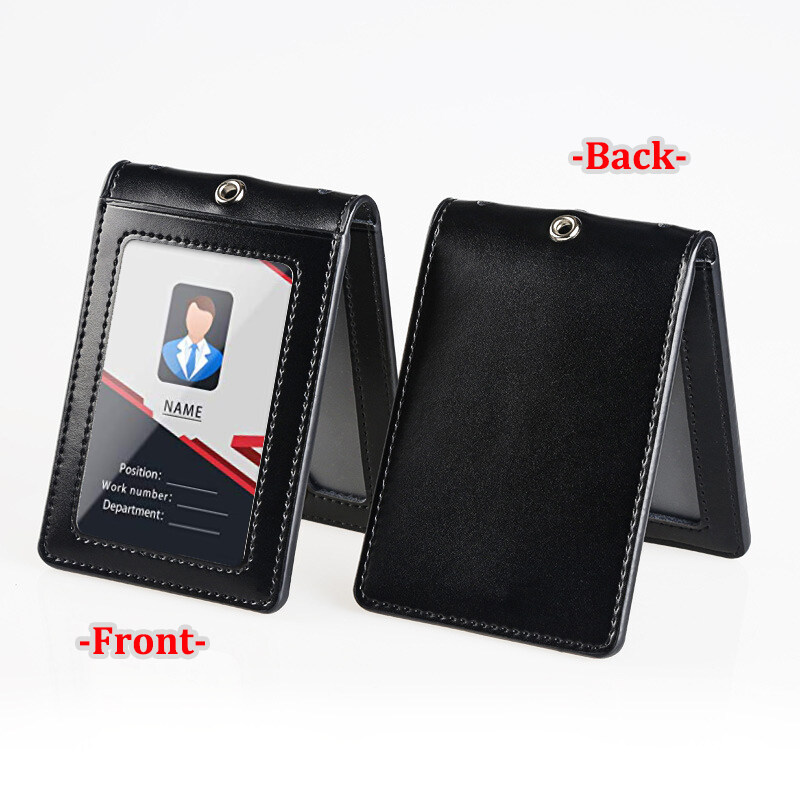 Genuine Leather ID Badge Holde - Leatherworker Name ulasan dan harga