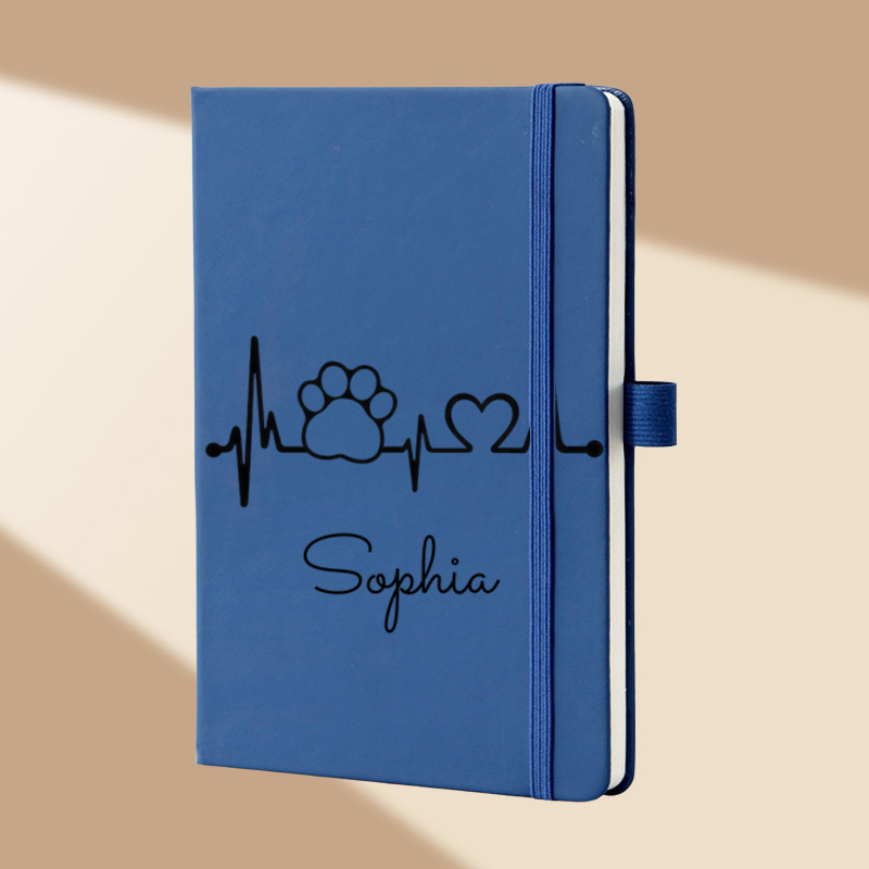 Custom Name Floral Monogram A5 - Leatherwork Journal ulasan dan harga