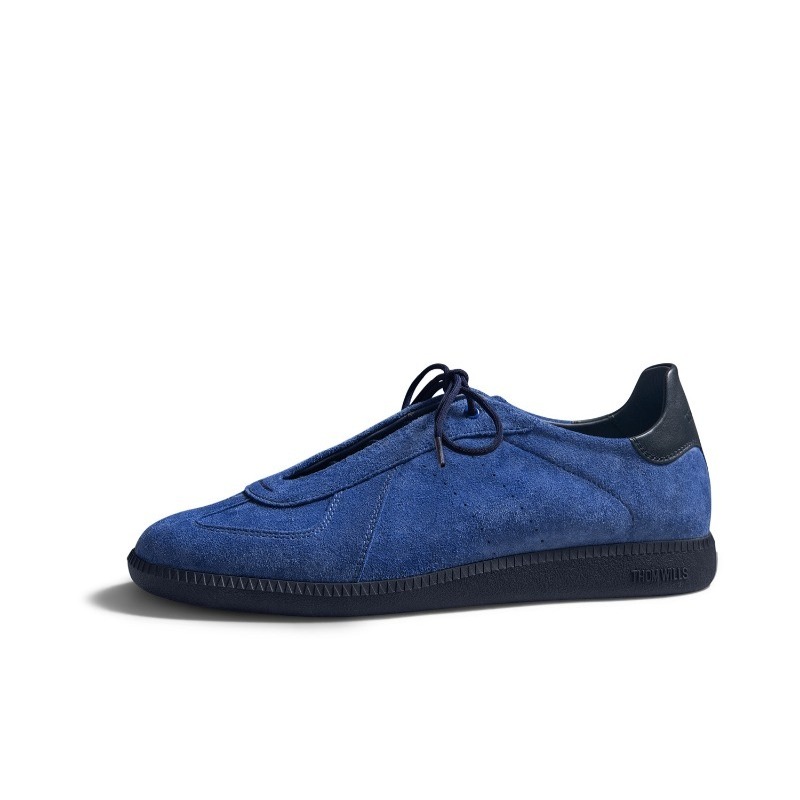 Luxury Cowhide Sneakers Blue C - Leatherwork Training ulasan dan harga