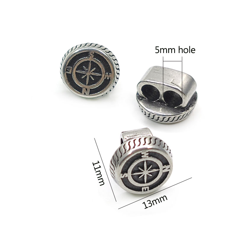 4Pcs Stainless Steel Beads Spa - Leatherwork Diy ulasan dan harga