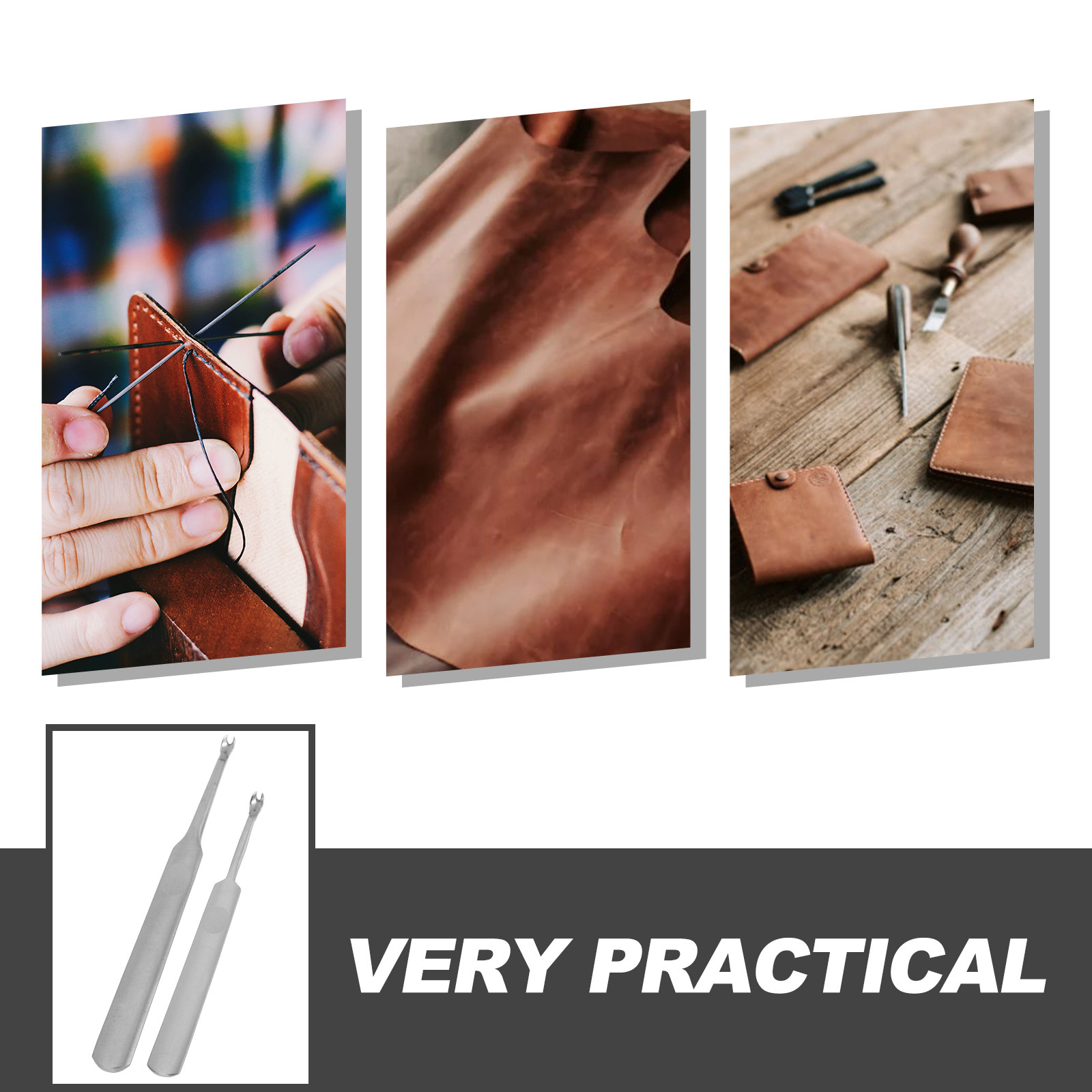 2Pcs Groover Stainless Steel T - Leatherwork Edge Beveler ulasan dan harga