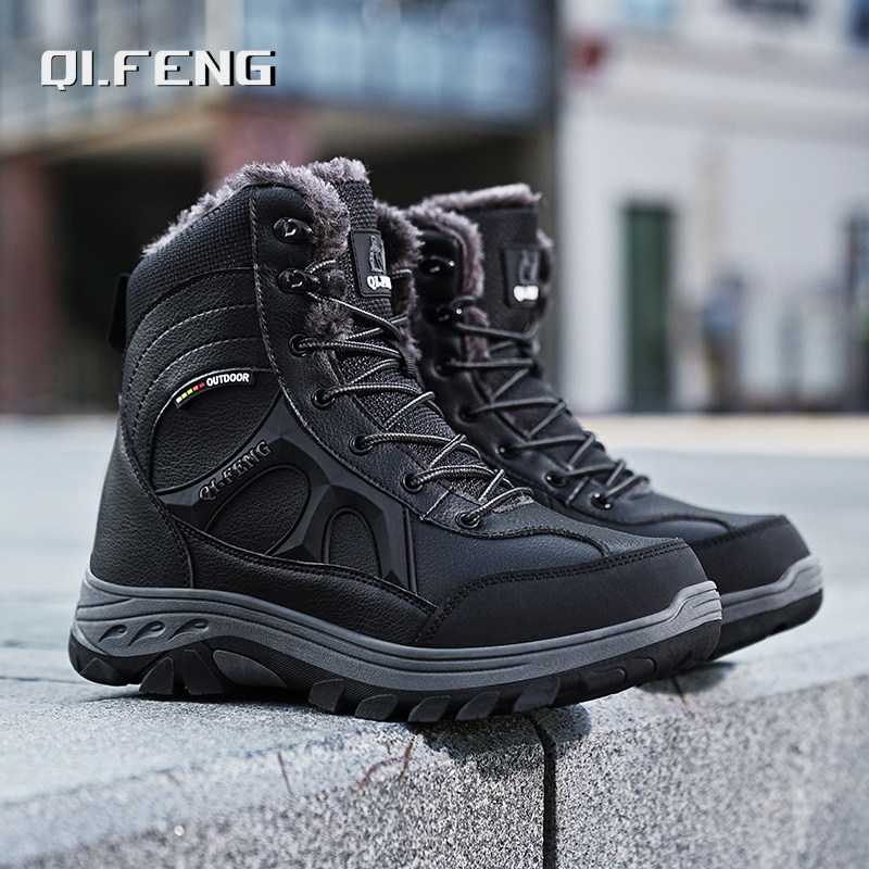 New Men Winter Outdoor Hiking  - Leatherwork Training ulasan dan harga