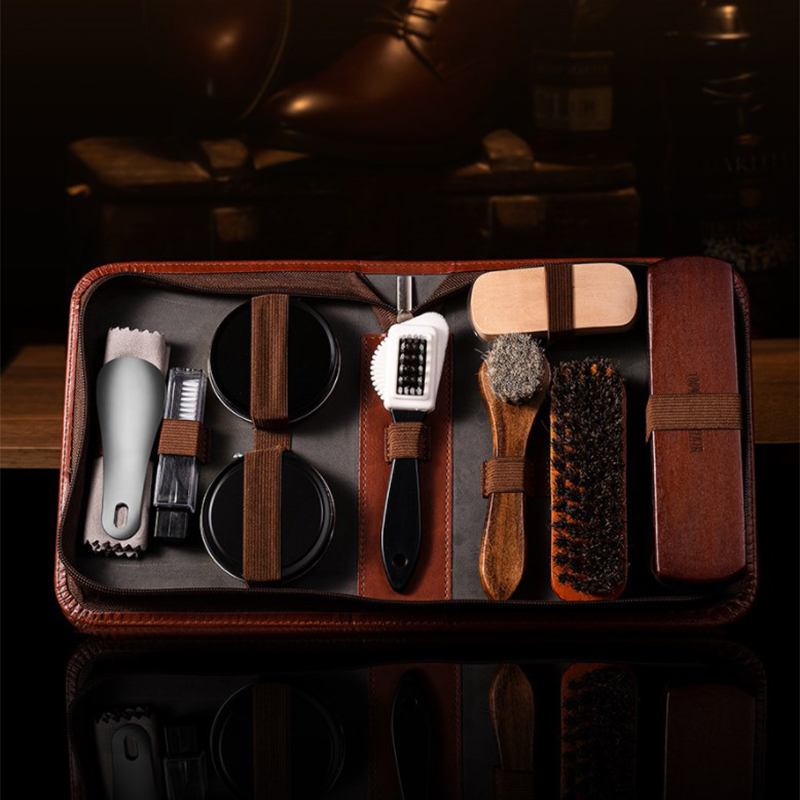 HorseHair Shoe Brush Set Leath - Leatherwork Tool Kit ulasan dan harga