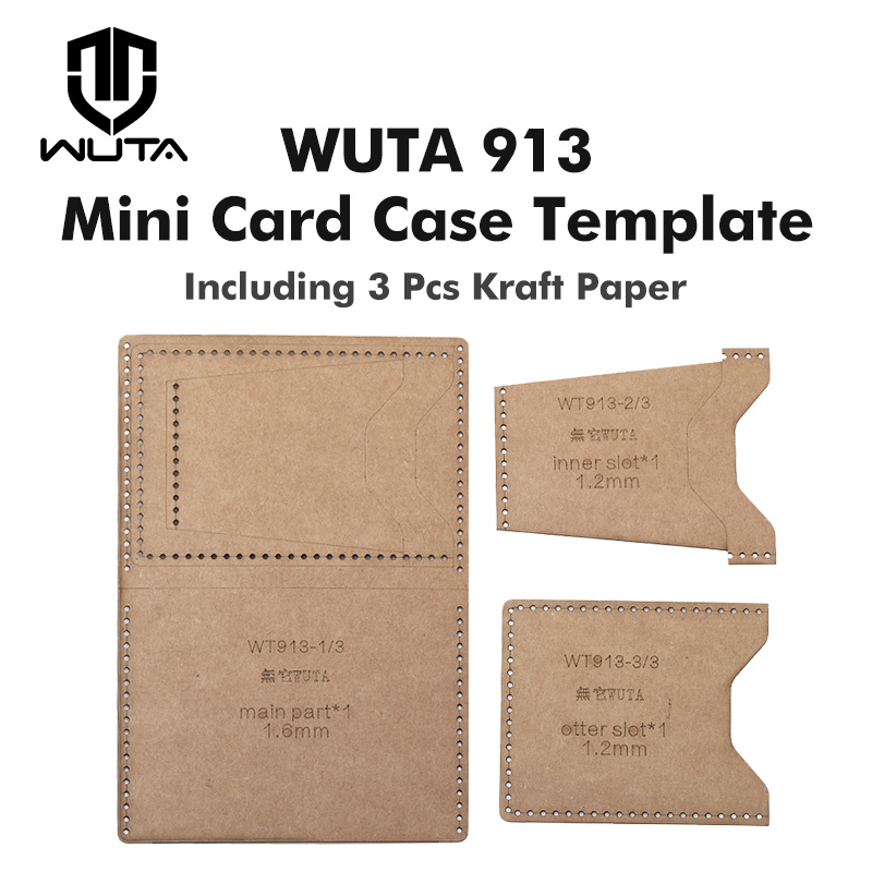 WUTA 913 Mini Card Case Kraft  - Leatherwork Tool Kit ulasan dan harga