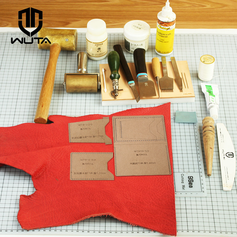 WUTA 913 Mini Card Case Kraft  - Leatherwork Tool Kit ulasan dan harga