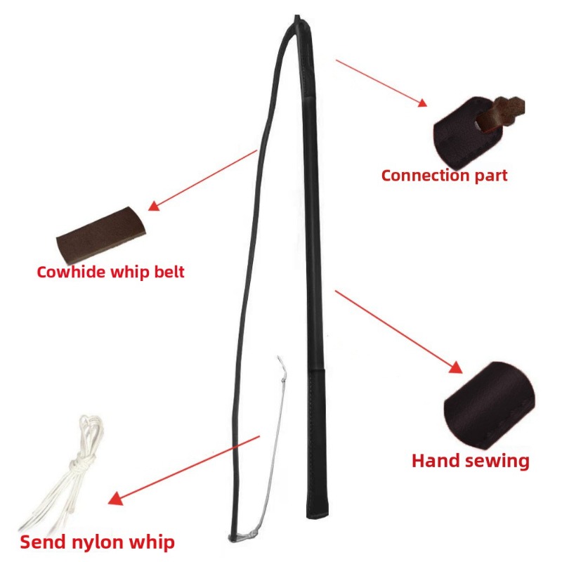 Leather Crack Whip - Dog Train - Leatherwork Training ulasan dan harga