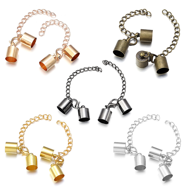 10Sets Leather Cord End Caps W - Leatherwork Diy ulasan dan harga