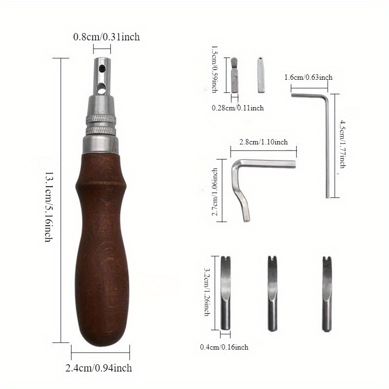 7 In 1 Leather GrooverTool,Pro - Leatherwork Edge Beveler ulasan dan harga