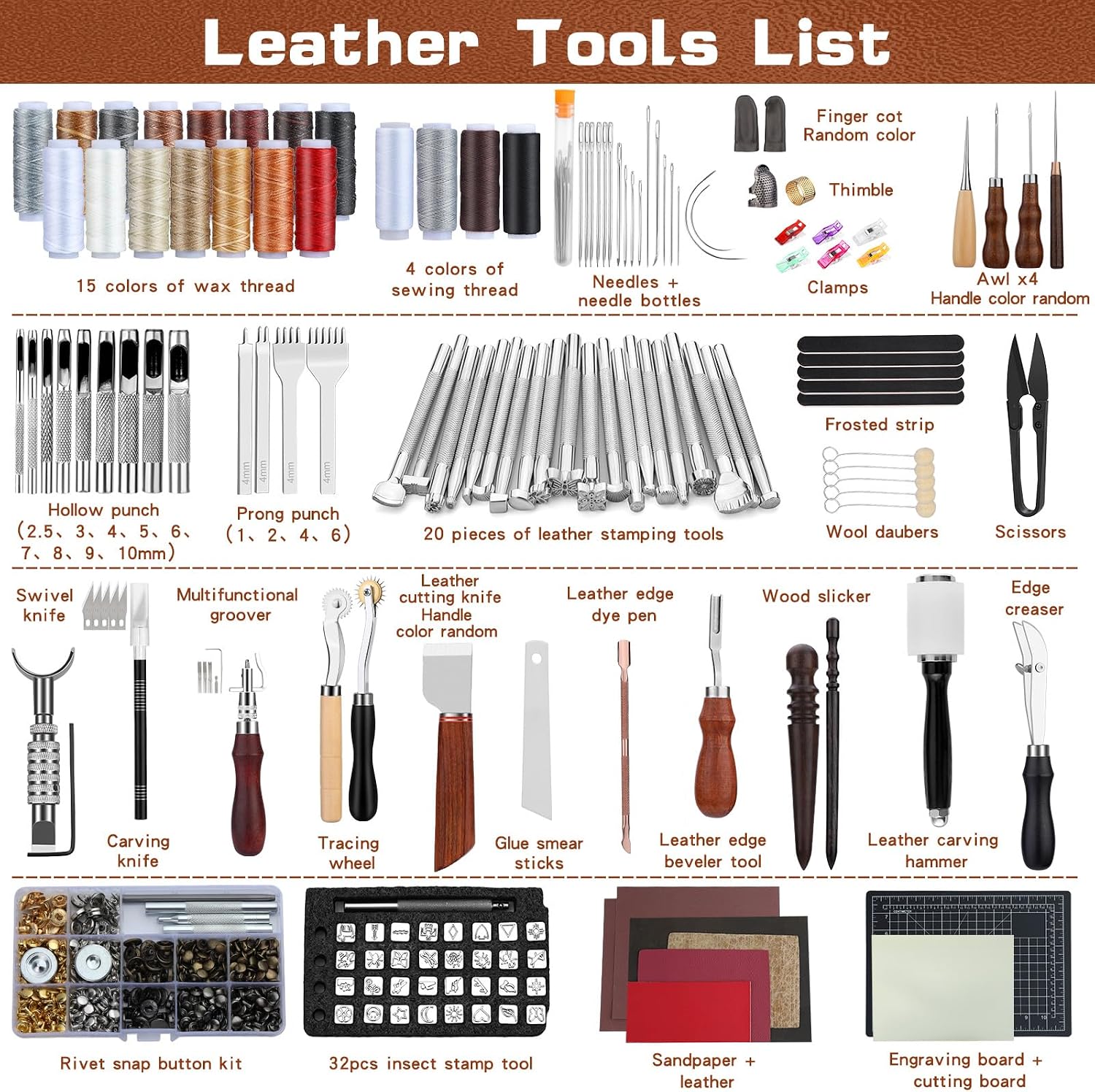Leather Tooling Kit Leather Cr - Leatherwork Tool Kit ulasan dan harga