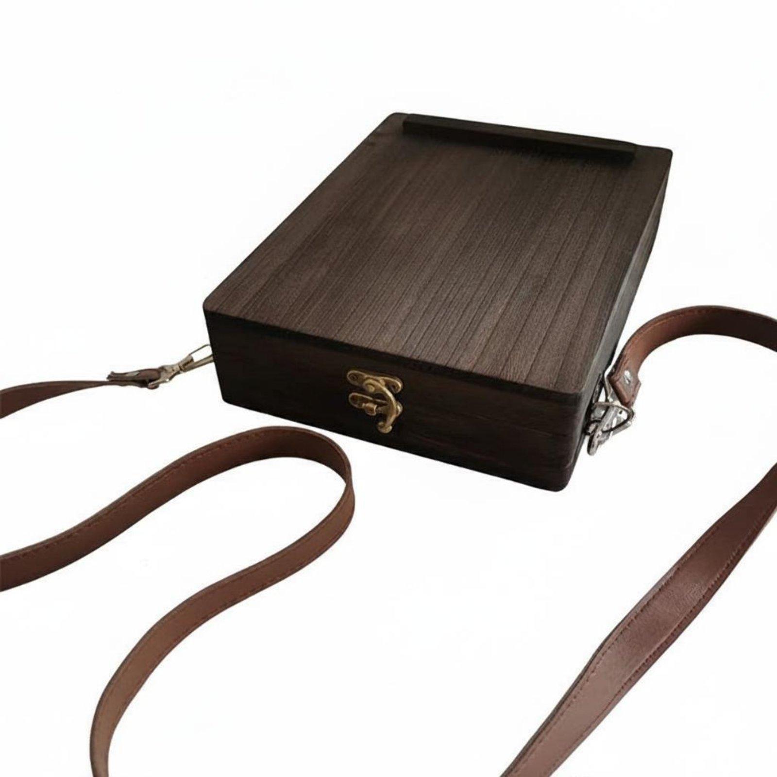 Wood Messenger Storage Case wi - Leatherwork Journal ulasan dan harga