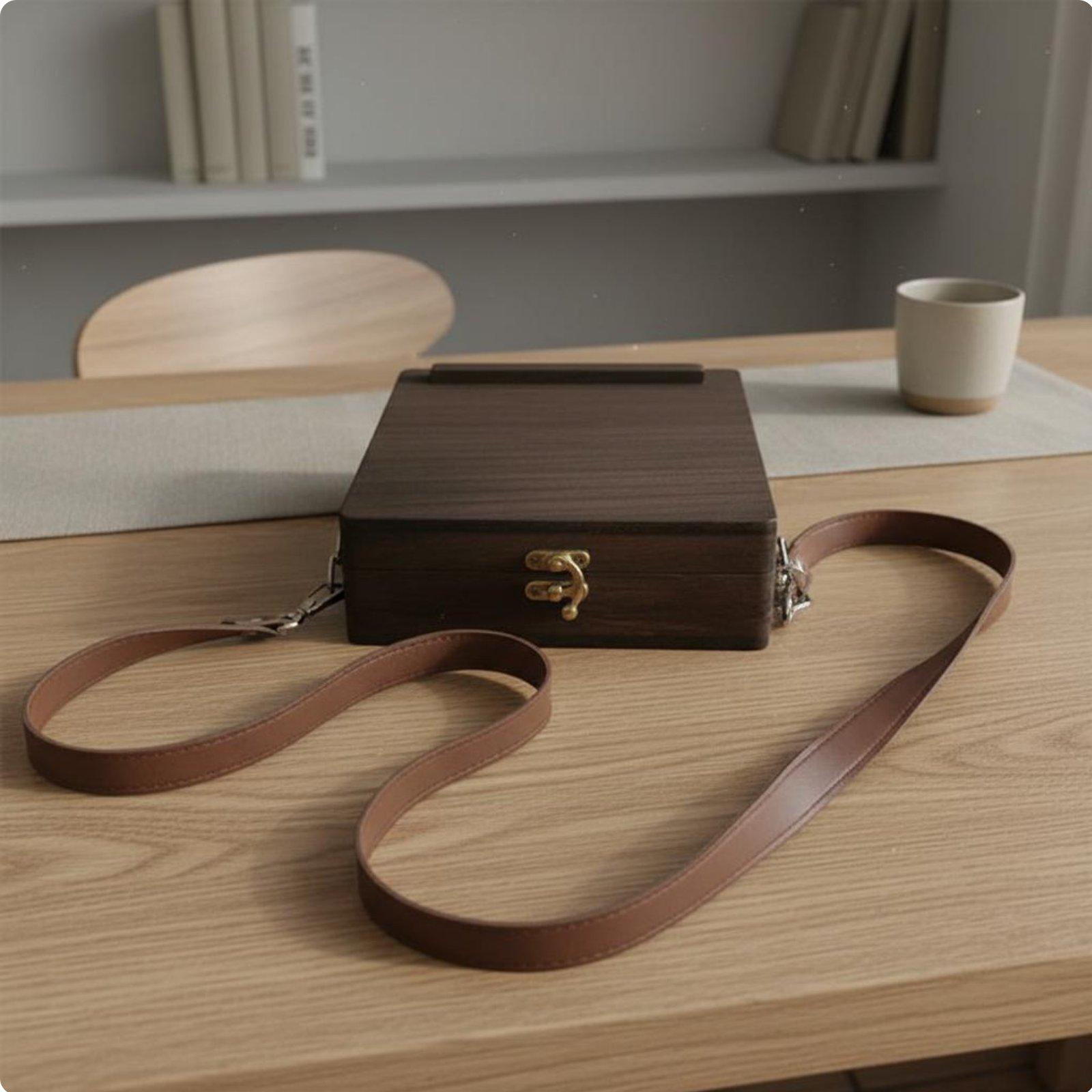 Wood Messenger Storage Case wi - Leatherwork Journal ulasan dan harga