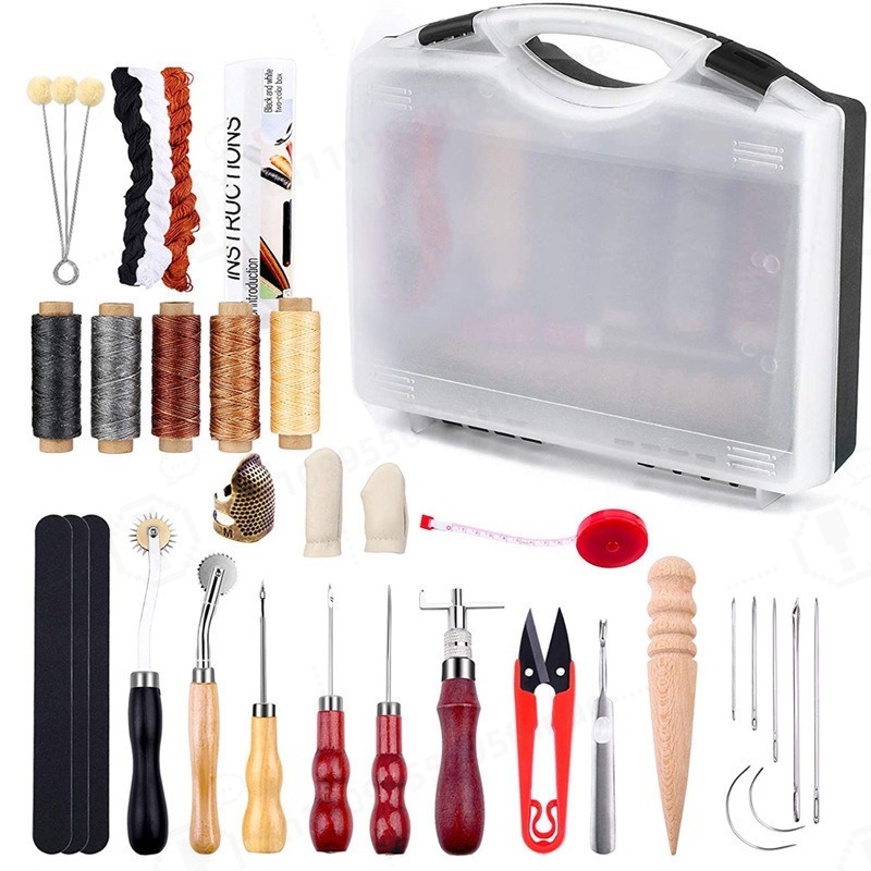 DIY Leather Craft Hand Sewing  - Leatherwork Tool Kit ulasan dan harga