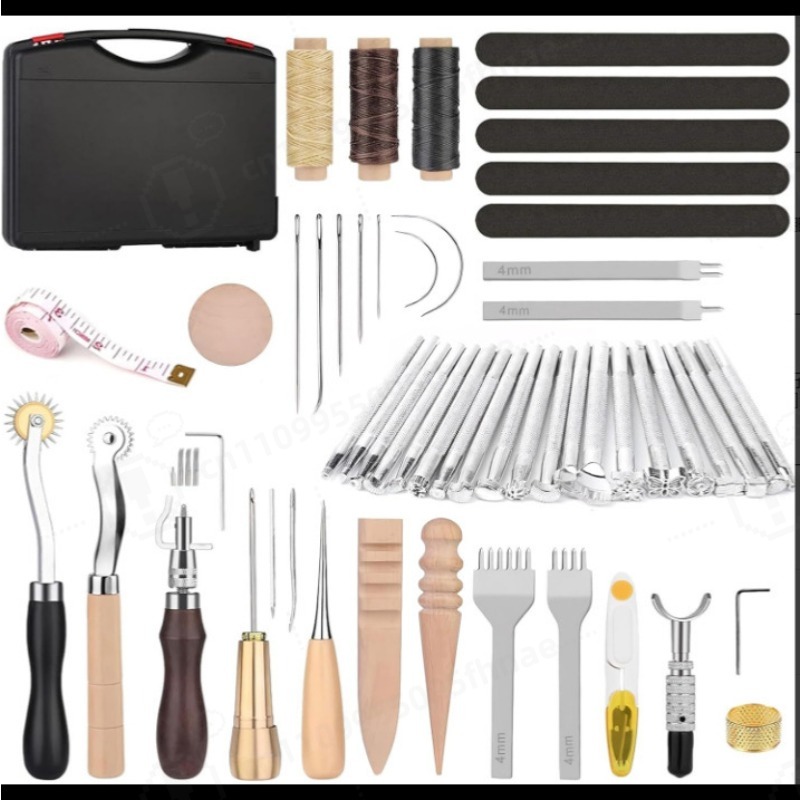 DIY Leather Craft Hand Sewing  - Leatherwork Tool Kit ulasan dan harga