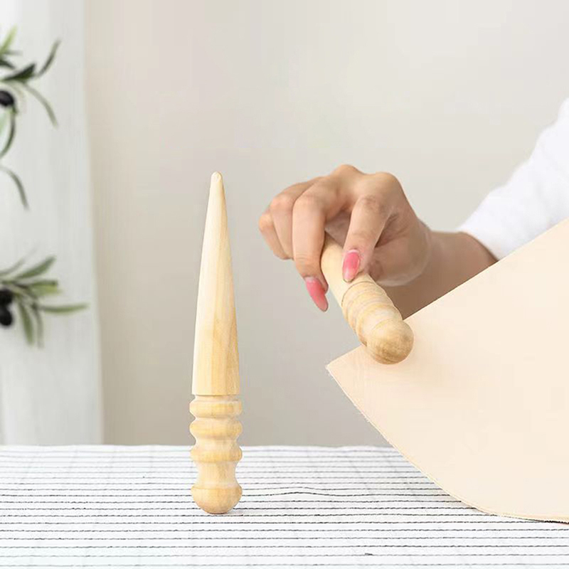 Wooden leather, solid wood rou - Used Leatherwork Tools ulasan dan harga