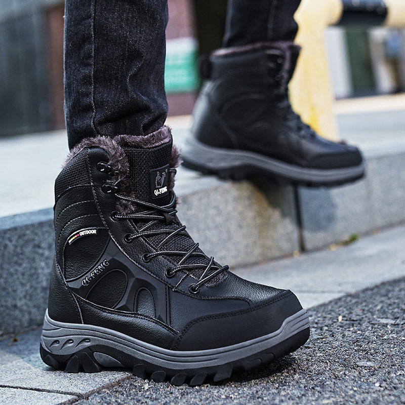 New Men Winter Outdoor Hiking  - Leatherwork Training ulasan dan harga