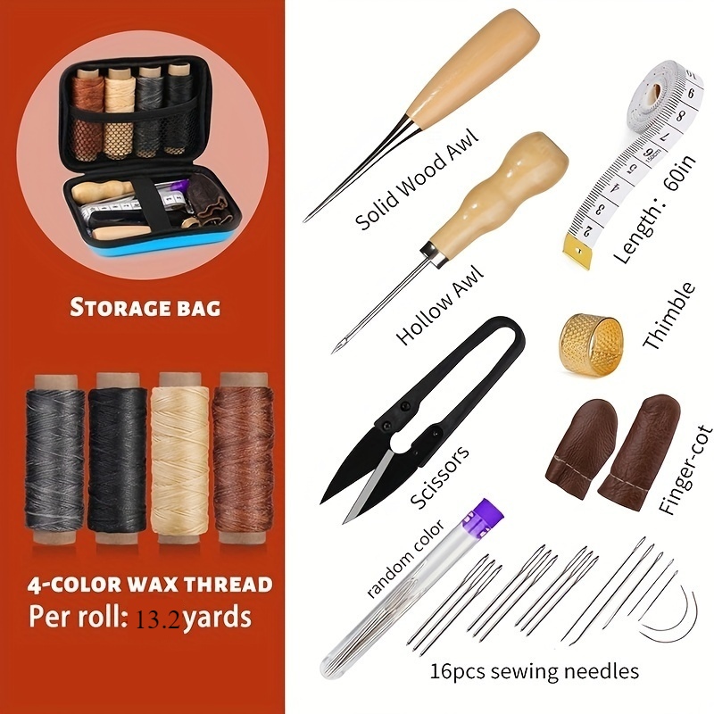 [Leather Working Kit] Leather  - Leatherwork Tool Kit ulasan dan harga