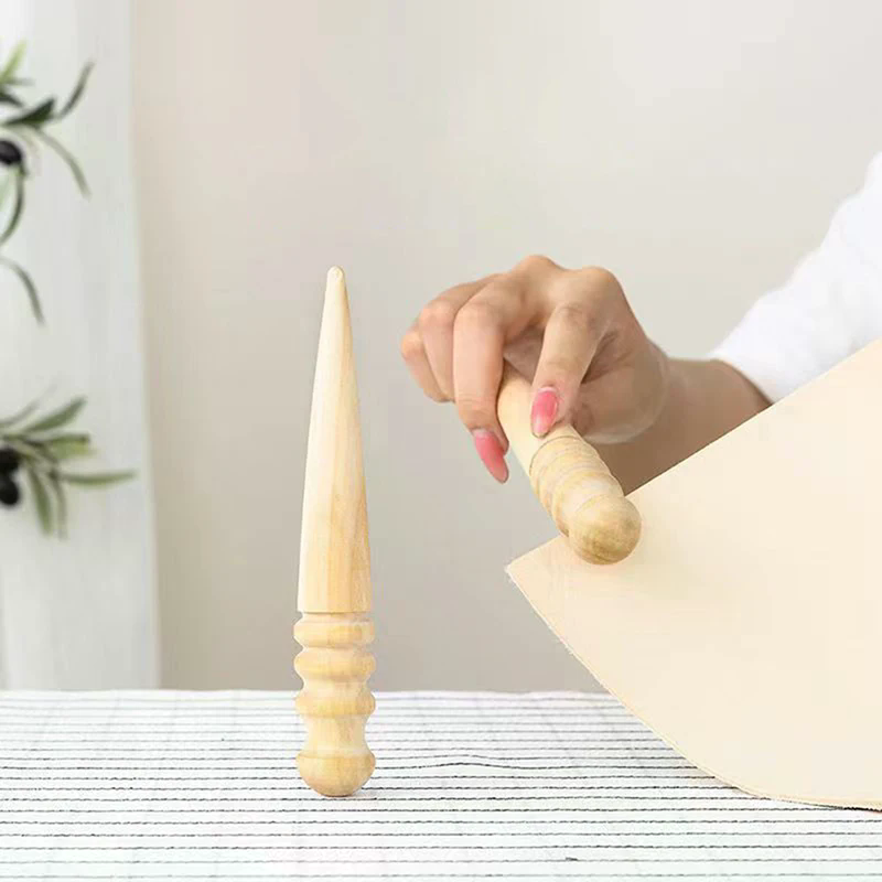 Wooden leather, solid wood rou - Used Leatherwork Tools ulasan dan harga