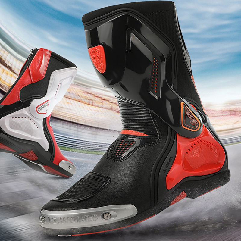 Men's Motorcycle Boots High To - Leatherwork Clamp ulasan dan harga