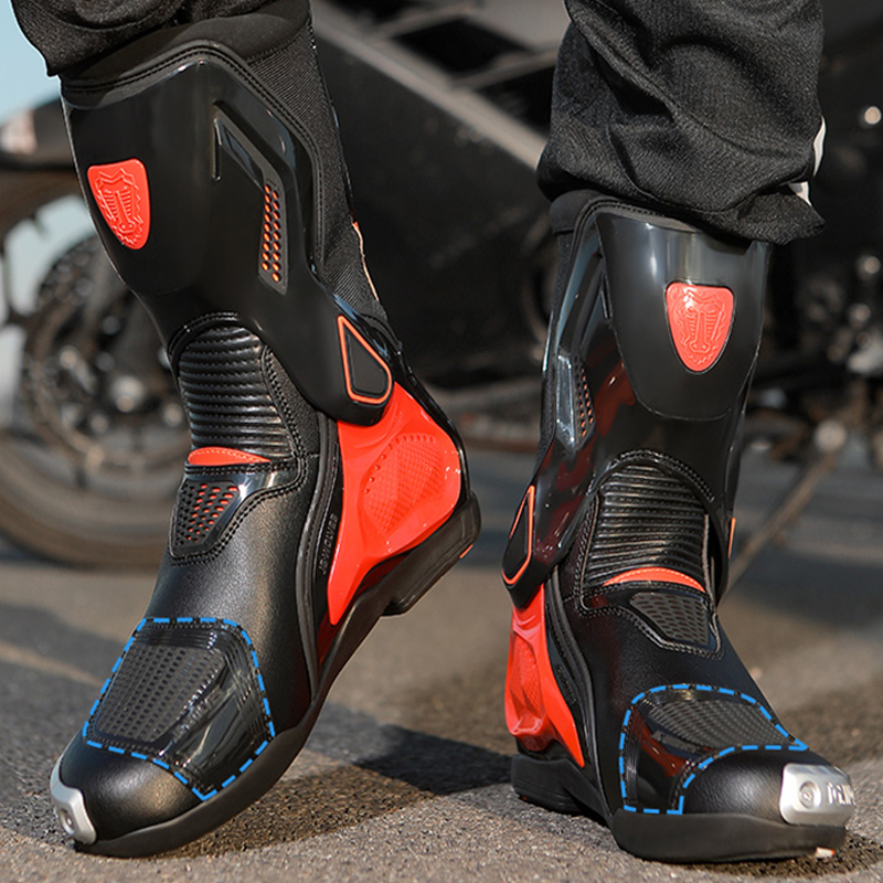 Men's Motorcycle Boots High To - Leatherwork Clamp ulasan dan harga