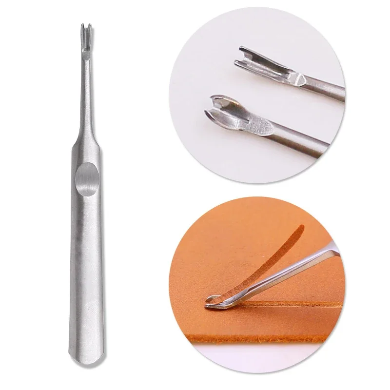 Groover Punching Tool U Shaped - Leatherwork Edge Beveler ulasan dan harga