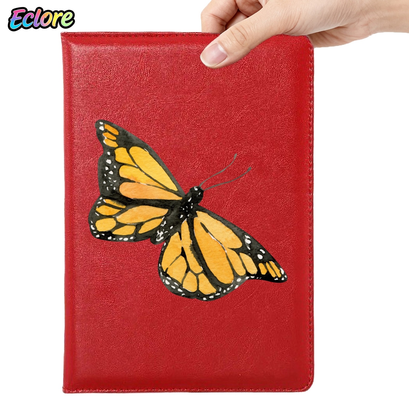Watercolor Orange Butterfly Fa - Leatherwork Journal ulasan dan harga