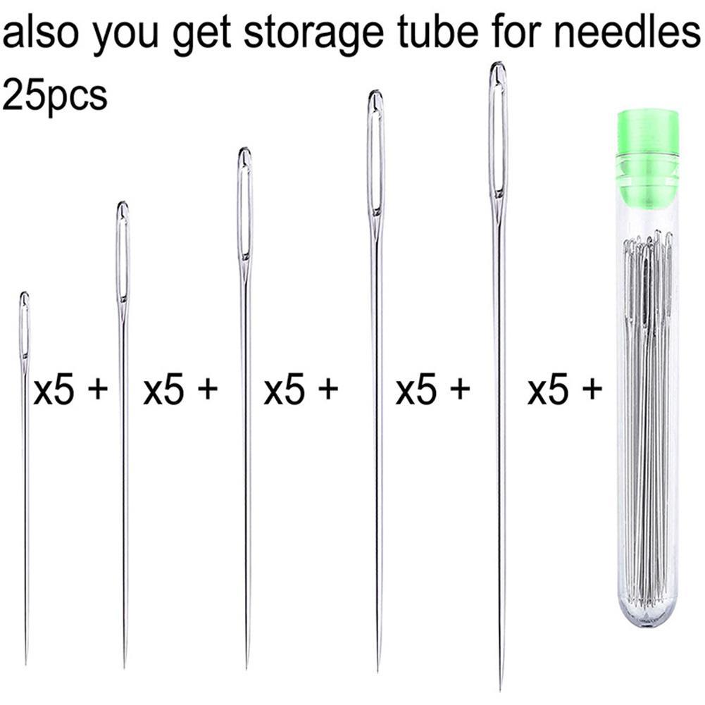 25 Pcs Large Eye Stitching Nee - Leatherwork Tool Kit ulasan dan harga